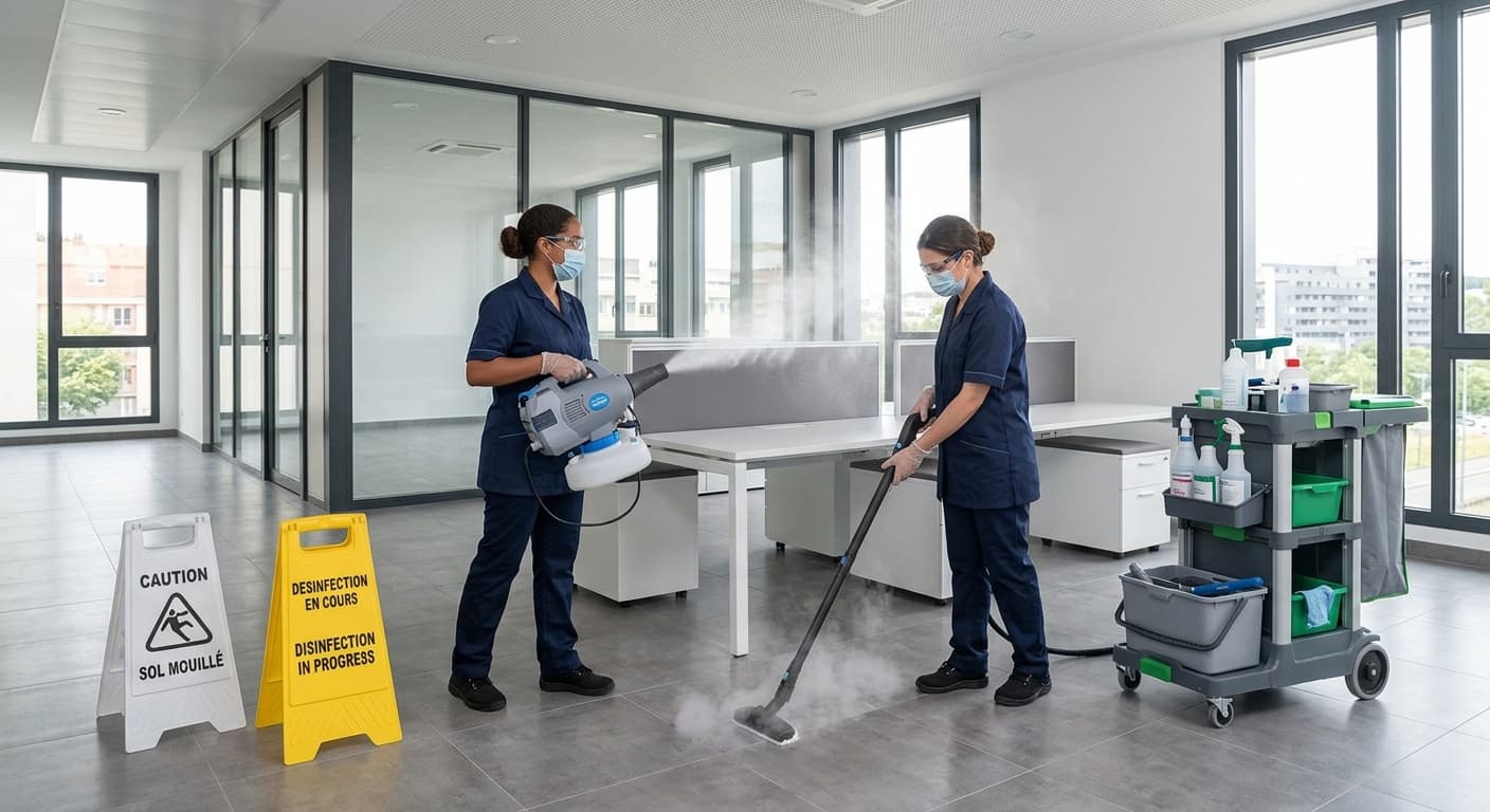 Désinfection haute précision et remise en état de locaux à Cergy